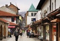 Bascarsija Ã¢â¬â old bazaar in Sarajevo. Bosnia and Herzegovina Royalty Free Stock Photo